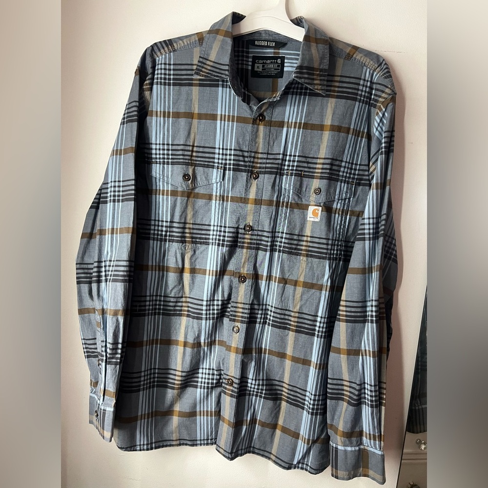 Carhartt Men's Plaid Button Down Shirt